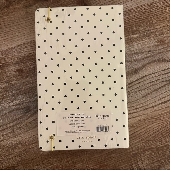 Kate Spade Take Note Large Leatherette Initial “T (Yellow)” Notebook - Picture 6 of 8